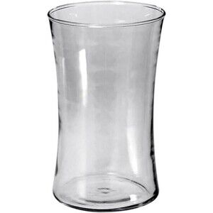 6" Tall Napco Clear Glass Vase  New with Tag 3-3/4" Wide